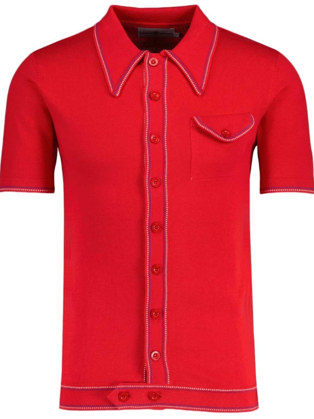 Madcap England Men's Mod Neo-Retro ShortSleeve Knit Shirt Size L NWT